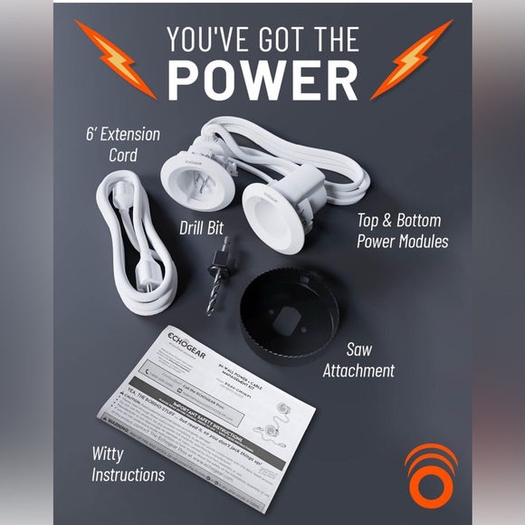 White In-Wall Cable Management Kit - Picture 9 of 10